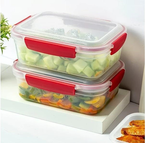 Stackable Food Storage Containers 5-Pack - Airtight Leakproof Meal Prep Set