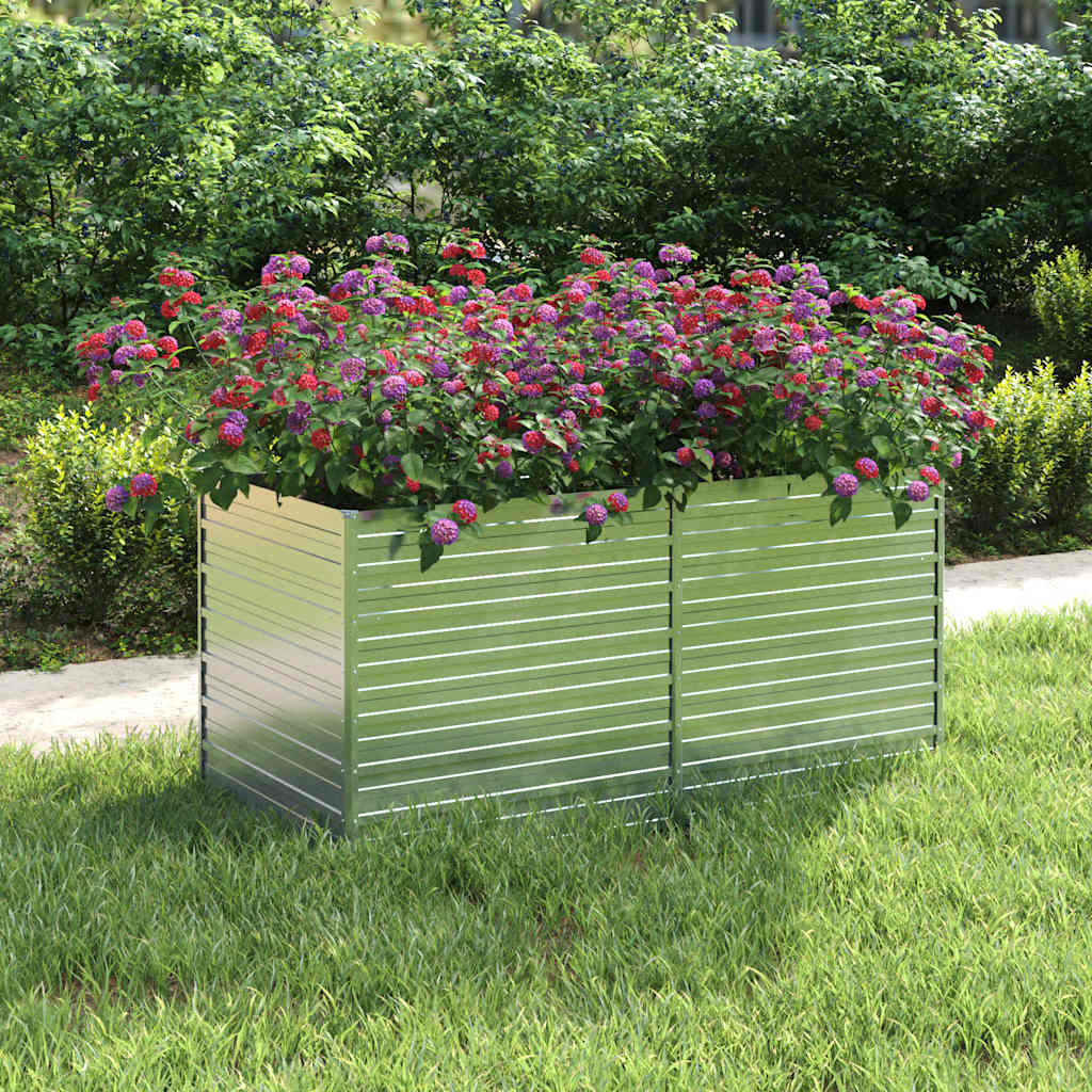 Raised Garden Bed - Galvanized Steel Planter Box for Outdoor Growing