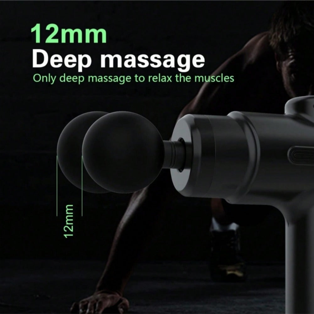 Deep Tissue Massage Gun with 8 Heads - Percussion Muscle Massager for Athletes