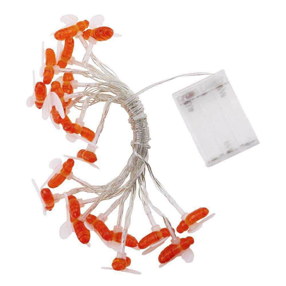 Solar Bee String Lights - Warm White Decorative Outdoor Garden Lights