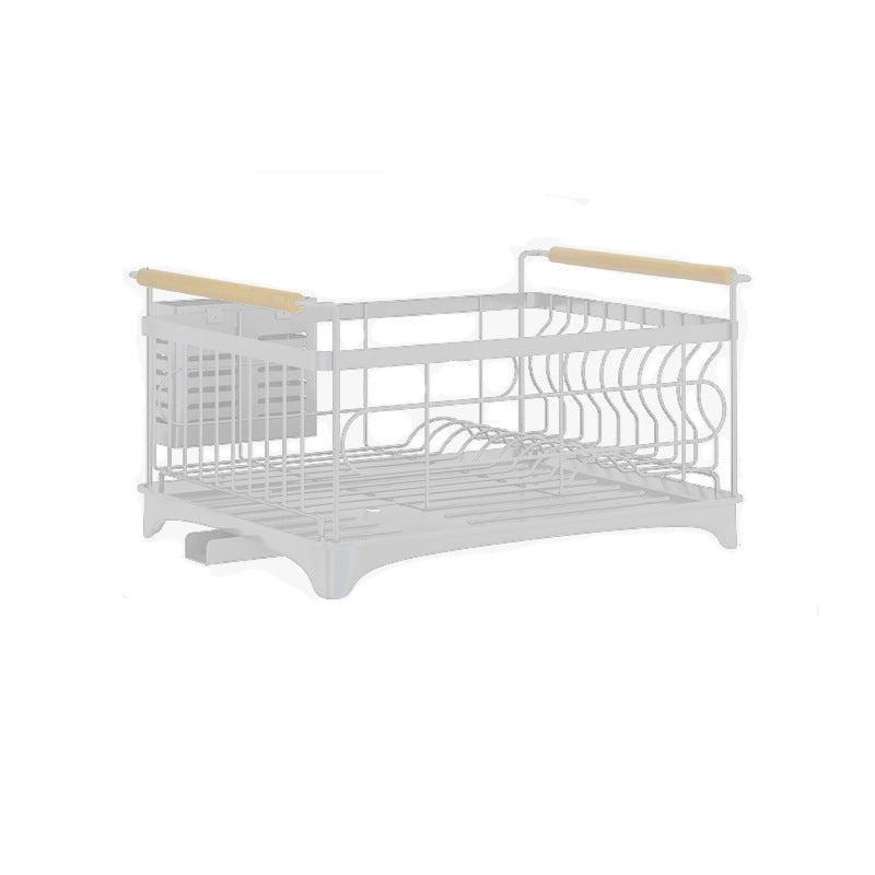 Stainless Steel Dish Drying Rack - Kitchen Countertop Organizer with Drainboard