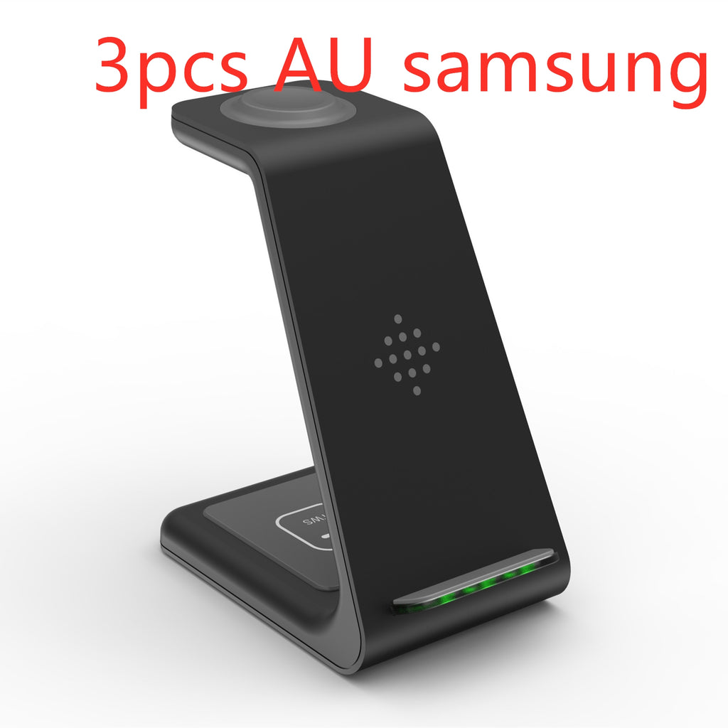 3-in-1 Wireless Charging Station - Phone, Watch & Earbuds Stand