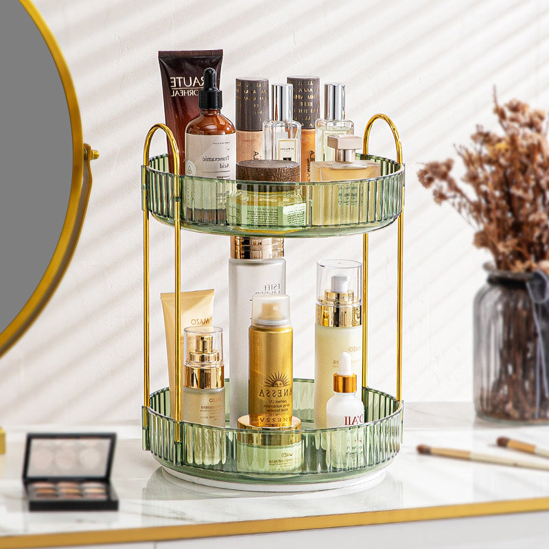360 Rotating Makeup Organizer - Spinning Cosmetic Storage Tower