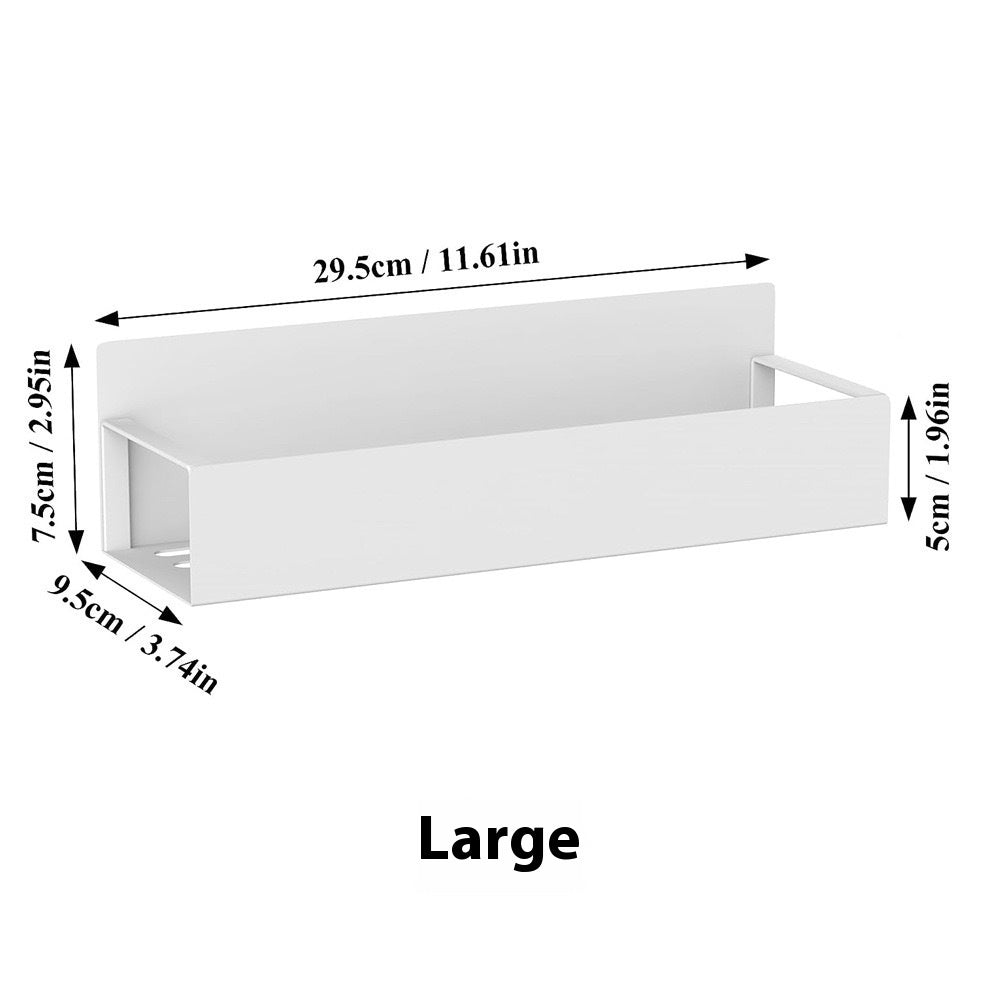 Magnetic Refrigerator Spice Rack - No-Drill Kitchen Organizer Shelf