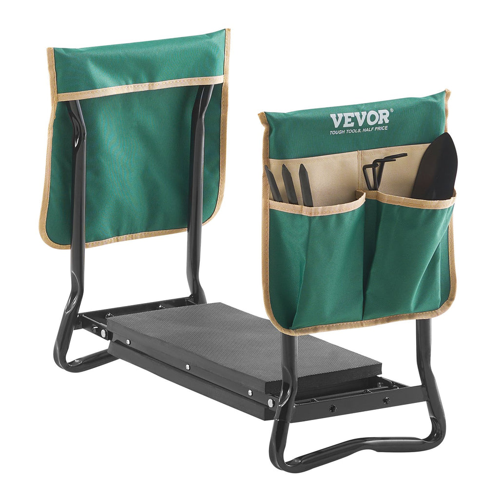 Garden Kneeler and Seat - Foldable 2-in-1 Bench with EVA Pad