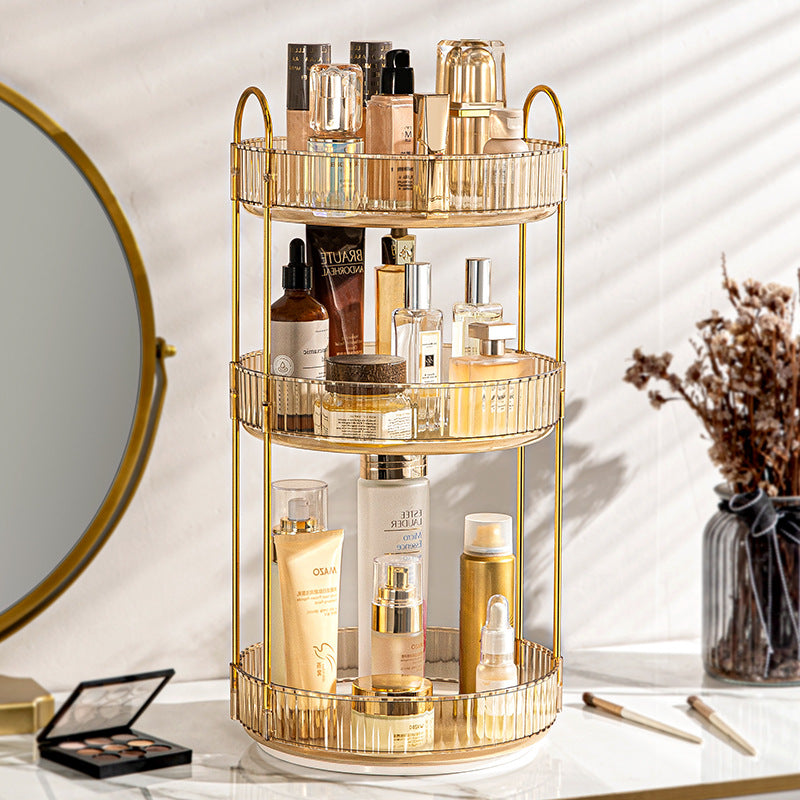 360 Rotating Makeup Organizer - Spinning Cosmetic Storage Tower