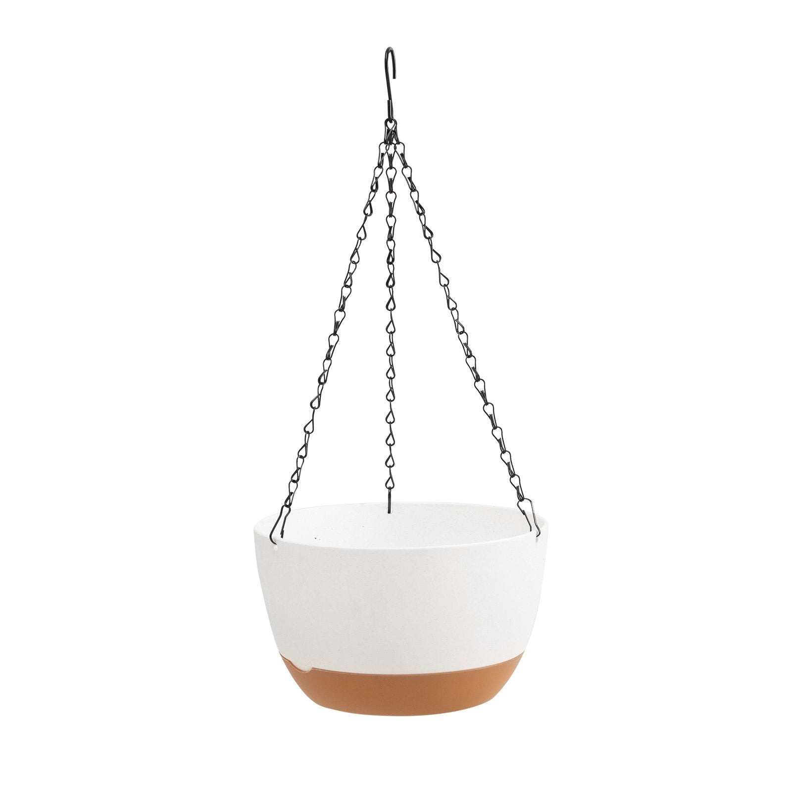 Self-Watering Hanging Planters 2 Pack - 10 Inch Indoor/Outdoor Flower Pots