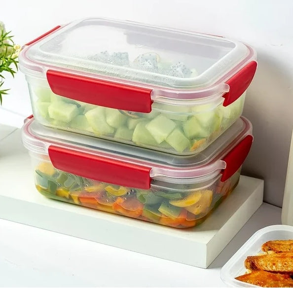 Stackable Food Storage Containers 5-Pack - Airtight Leakproof Meal Prep Set