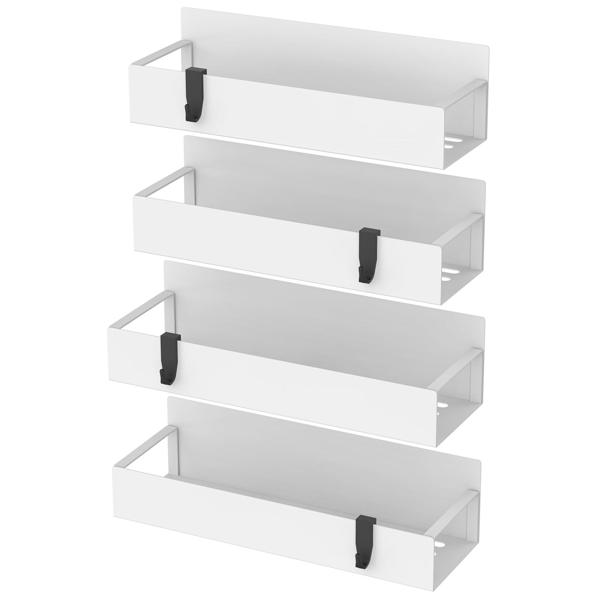 Magnetic Refrigerator Spice Rack - No-Drill Kitchen Organizer Shelf